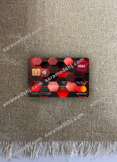 USA North Carolina BB&T Corp. bank mastercard photolook front